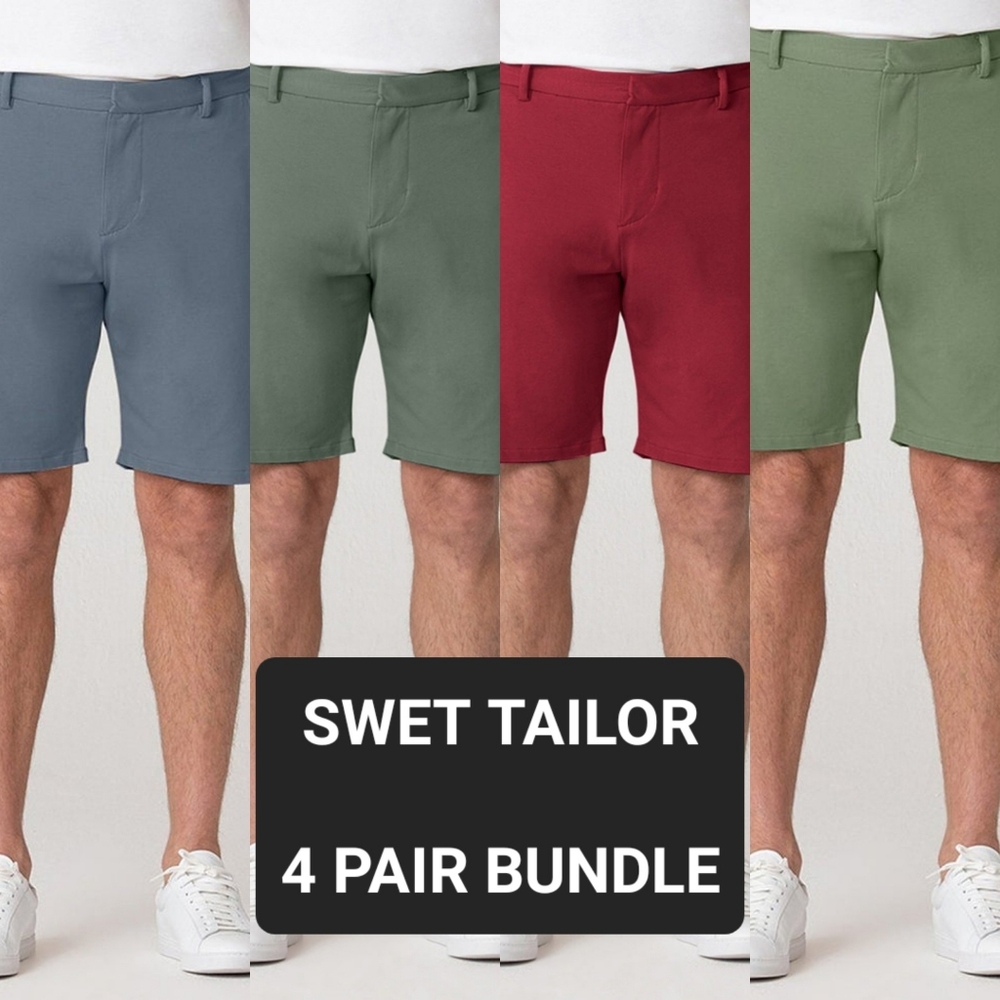🆕️ Swet Tailor Everyday Chino Shorts Bundle - 4 Pairs